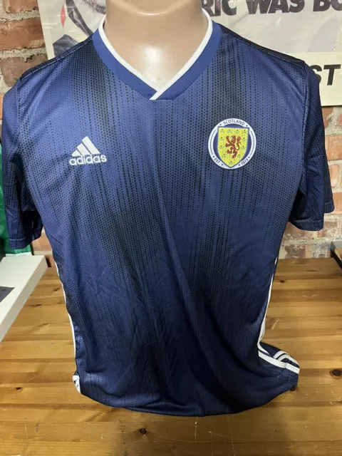 ADIDAS SCOTLAND 🏴󠁧󠁢󠁳󠁣󠁴󠁿 International Football Shirt Adult Size Large £ ...