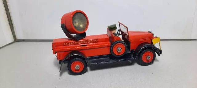 TEKNO of DENMARK  SKY LIGHT  TRUCK  FALCK TIN PLATE Early edition 1935-1955