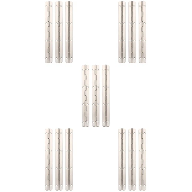 15 pcs Convenient Creative Iron Heavy Duty Piano Hinge Cabinet Hinges for Home