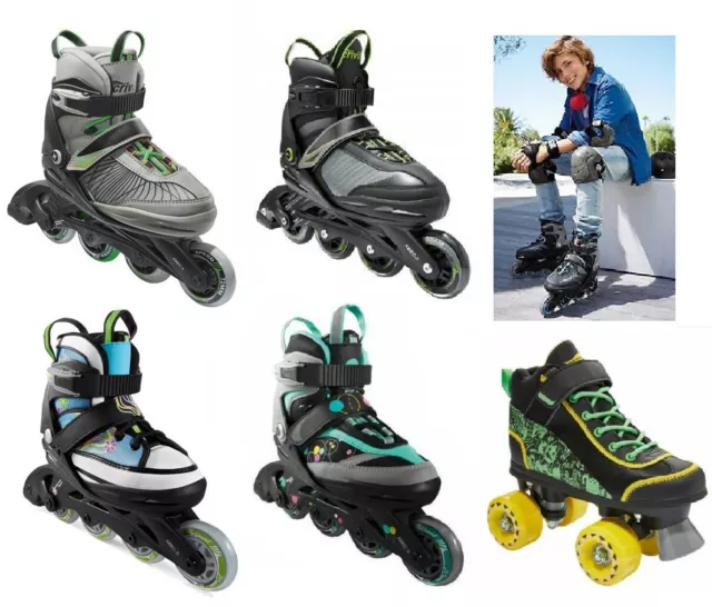 Inline Skates Kinder Rollschuhe Verstellbare Rollerskates Für Anfänger Gr. 29-41