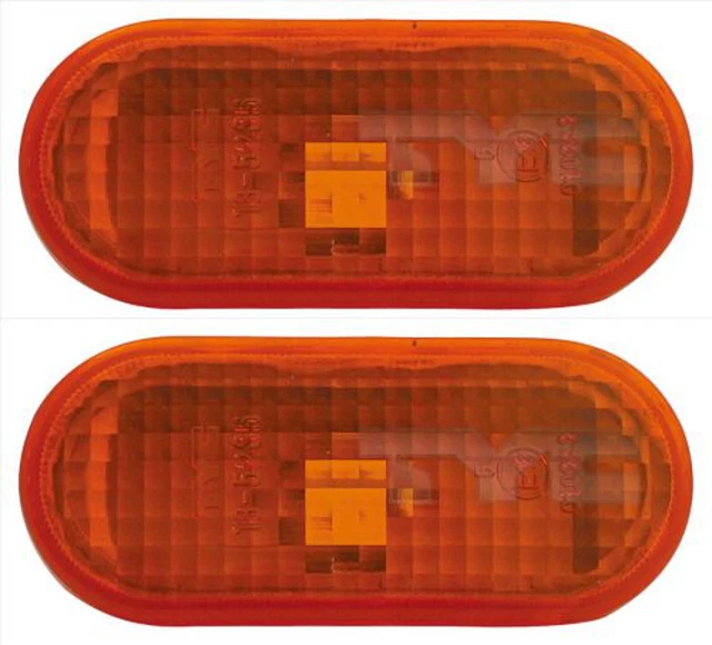 Clignotants De Rétroviseur Pour Fiat Ducato/Peugeot Boxer/Citroën Jumper (2006+) - Lentille Claire, Réflecteur Jaune, Jeu De 2 - 4