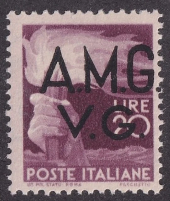Italy AMG-VG Allied Occupation #1LN19 20L Torch MNH cv $55