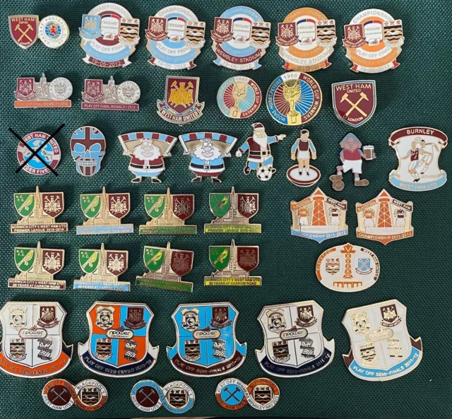 West Ham United Football Club Fc Badge Badges Pin Pins. Enamel. Utd Hammers Whu