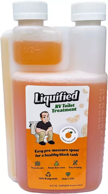 Matts RV Reviews Liquified RV Toilet Treatment Orange Scented 16oz