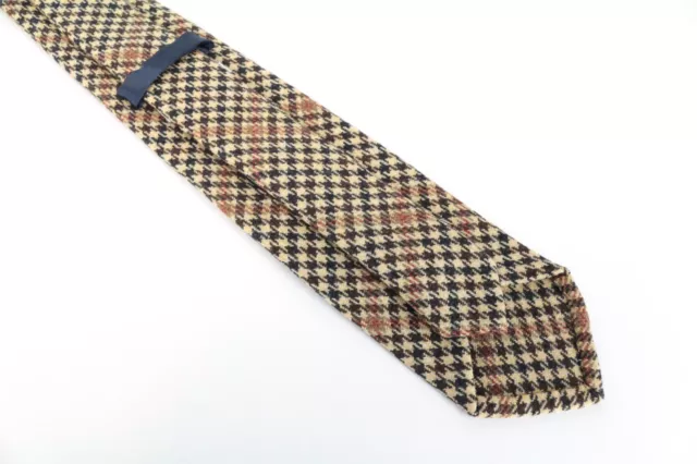 SUITSUPPLY MEN TIE ~150 x 8 cm Wool Cashmere Mix Brown Pointed-End ...