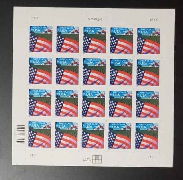 US MNH Postage Stamps Scott #3449 Flag Over Farm (34c) Non-Denominated (2000)