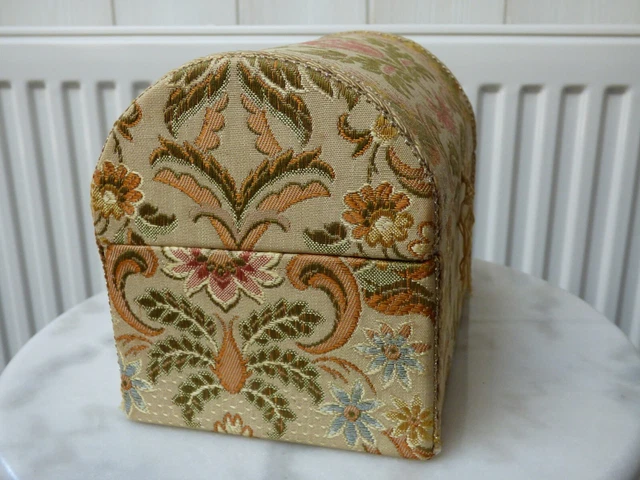 COFFRET BOITE FORME Coffre En Carton Recouvert De Tissu Et Galon EUR 35,00 - PicClick FR