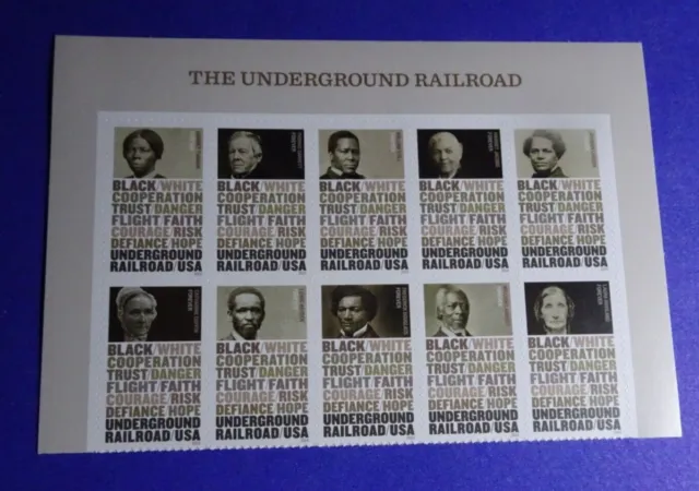 Us 5834-43 The Underground Railroad 2024 Forever Stamps Header Block Of 10