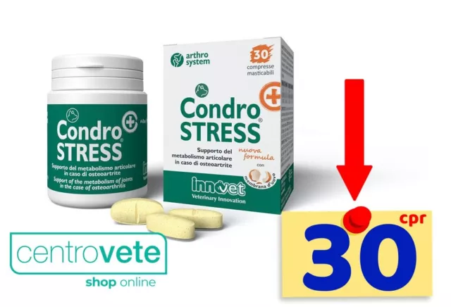 CONDROSTRESS + 30 Cpr → Contro Intenso stress articolare dei CANI - Osteoartrite
