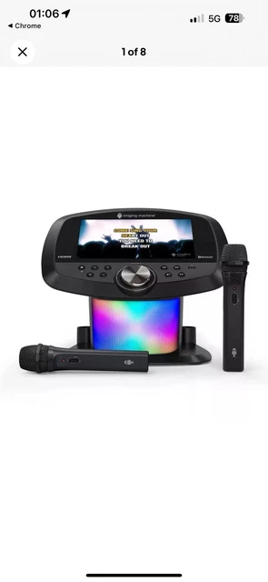 Machine à Karaoké Portable Singing Machine ISM9010 – WiFi, écran Tactile 10,1″ (Occasion)