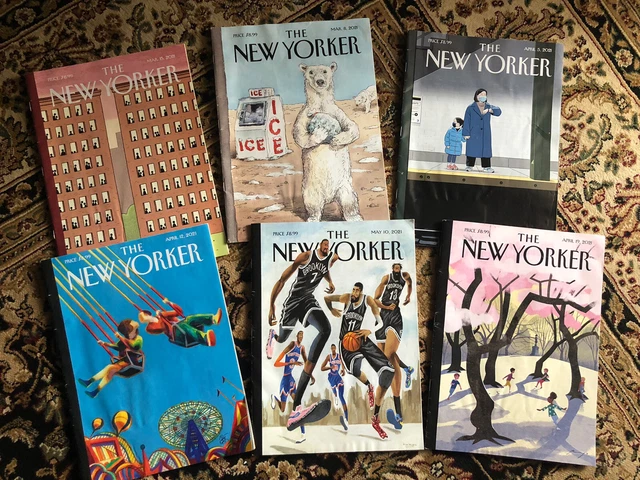 Lot New Yorker Magazine 2020-2021 - 51 Exemplaires, Presse Américaine, Collection