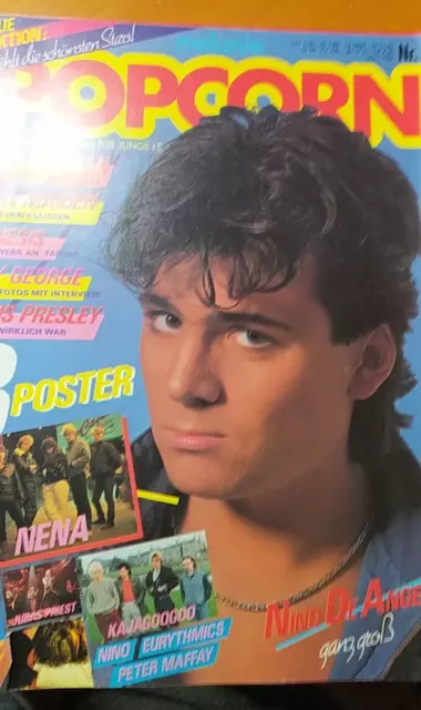 german MAGAZINE vintage rare popcorn 1984 elvis presley genesis boy george...