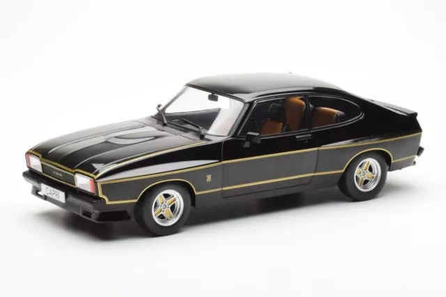 MCG 1:18 Ford Capri MkII X-Pack in Black and Gold
