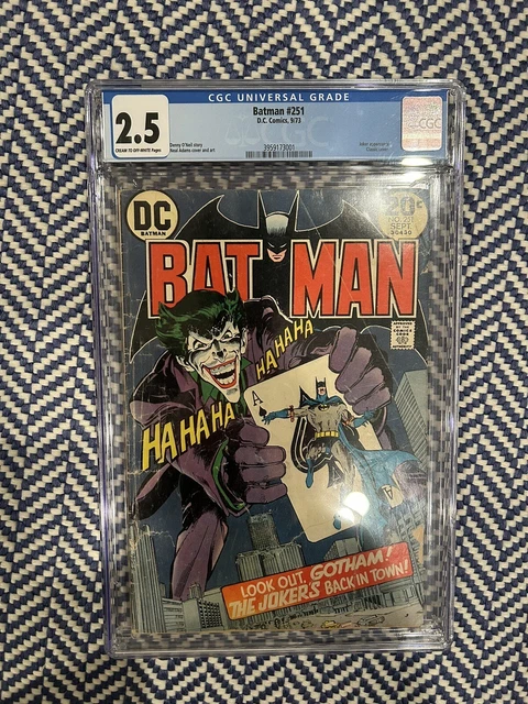 Batman #251 (1973) Iconic Neal Adams Cover(Cgc 2.5)🔥🦇 🃏