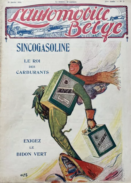 revue année 20, mascotte automobile, Bidon d´huile