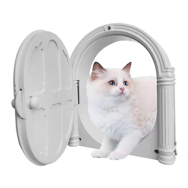 Instalación sin solapa puerta mascota puerta interior gato perro gato puerta