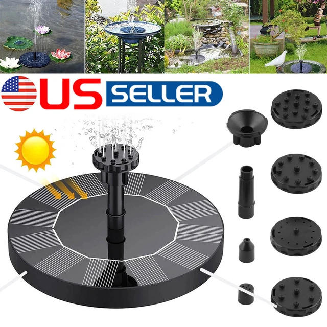 SOLAR POWER FOUNTAIN Submersible Floating Water Pump Pool Bird Bath