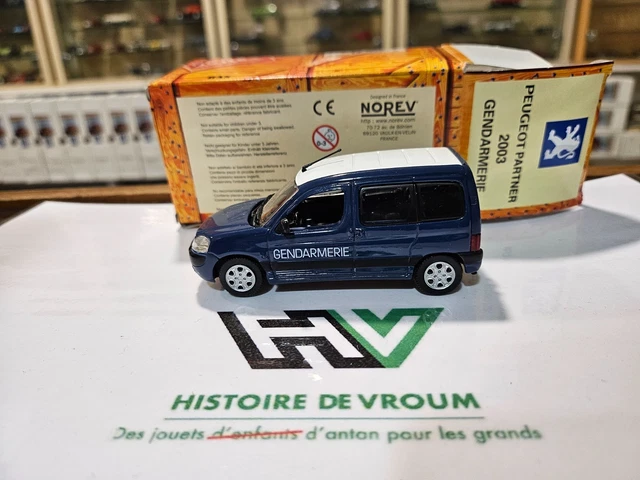 Miniature Peugeot Partner Norev 1/18 Grise - Édition Limitée 150 Pièces, Neuve Sous Boîte