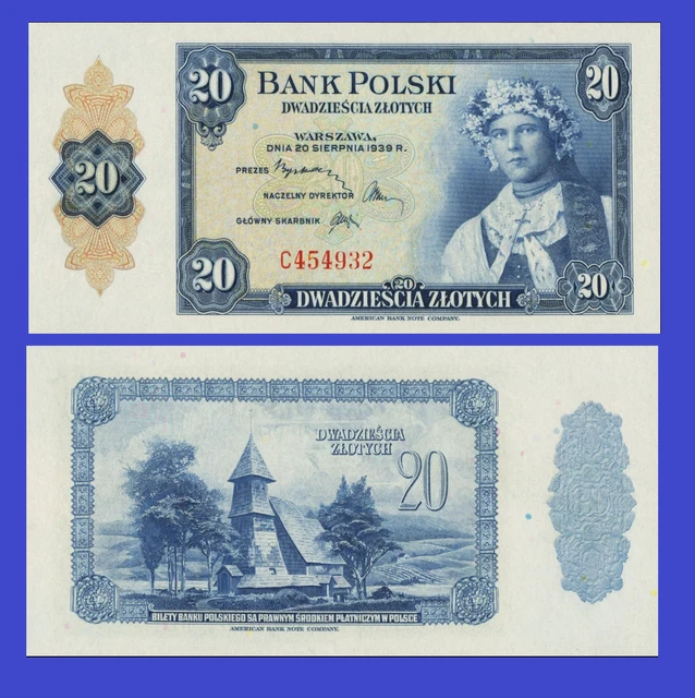 Poland  20 zlotych  1939 -   Copy