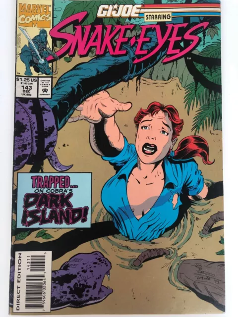 G.I. Joe Starring Snake Eyes Vol 1 #143 PaperBack Dec 1993 Marvel Comics Trapped