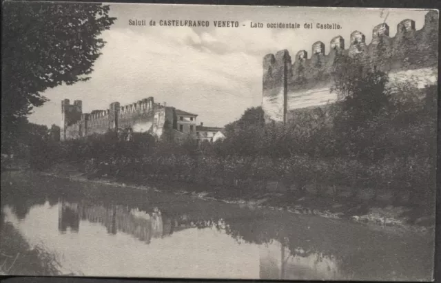 CASTELFRANCO VENETO - Cartolina - Lato occidentale del Castello - (3823)