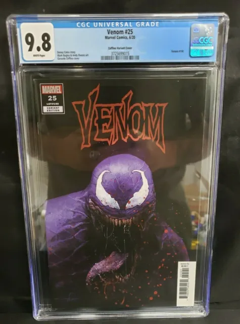 Venom #25 Gerardo Zaffino Variant Cover CGC 9.8 NM/MT Marvel Comics 2020 Cates