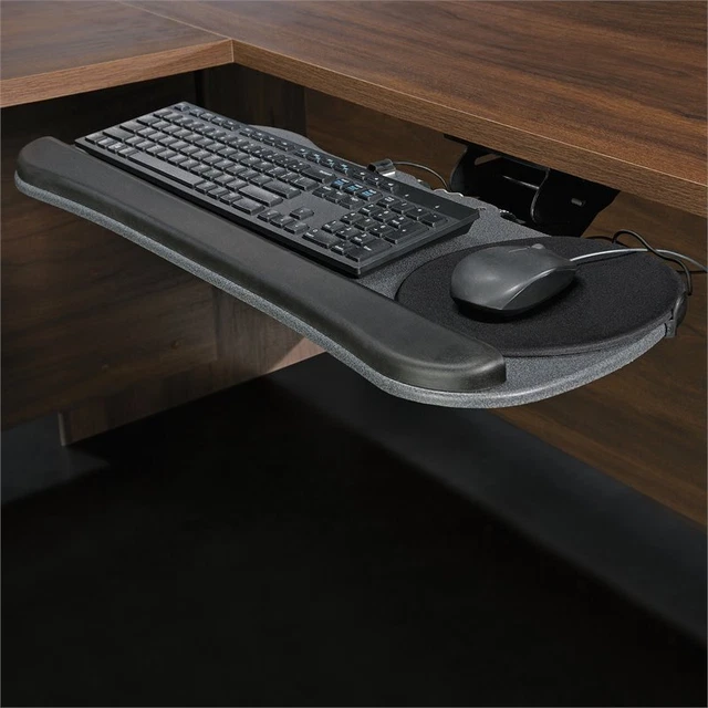 Sauder Affirm Slim Profile Articulating Keyboard Tray in Black 2