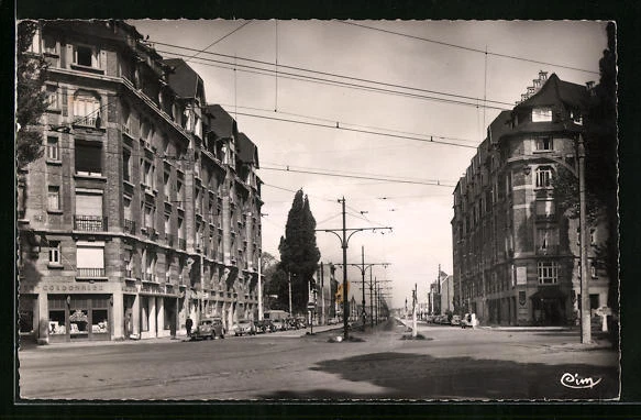 CPA Marcq-en-Baroeul, Avenue du Maréchal Foch 1959