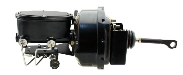 1964-66 Ford Mustang Power Brake Booster Kit For Automatics, Blk Out Series