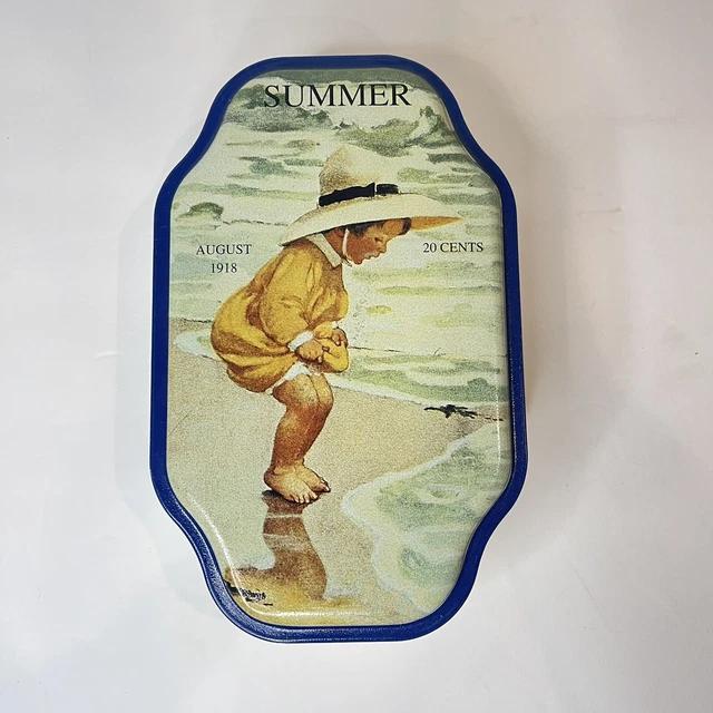 Vintage Good Housekeeping Tin Collectible Summer Container Advertising Canister