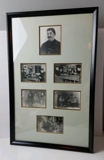 Antique Vintage Mining Coal Camp Lot of 6 Picture Photos Professionally Framed