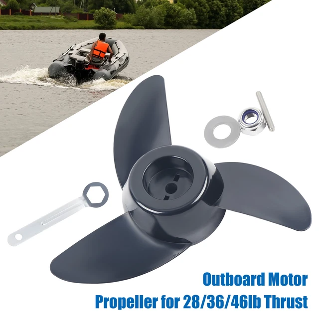 3 BLADES ELECTRIC Trolling Motor Outboard Propeller Replacement Power