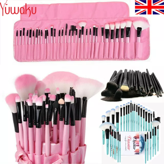 Professional Make up Brushes Set Cosmetic Tool Kabuki Kit +Luxury Bag New