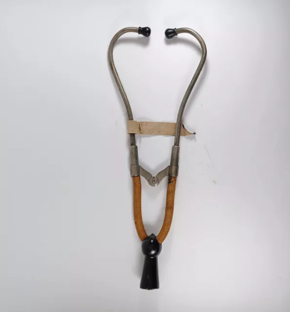 Rare! Antique 19Th Century Cammann Type Binaural Stethoscope