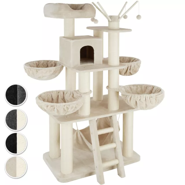 Arbre à chat chaton griffoir design original grand jouet grattoir haut 1 cabane