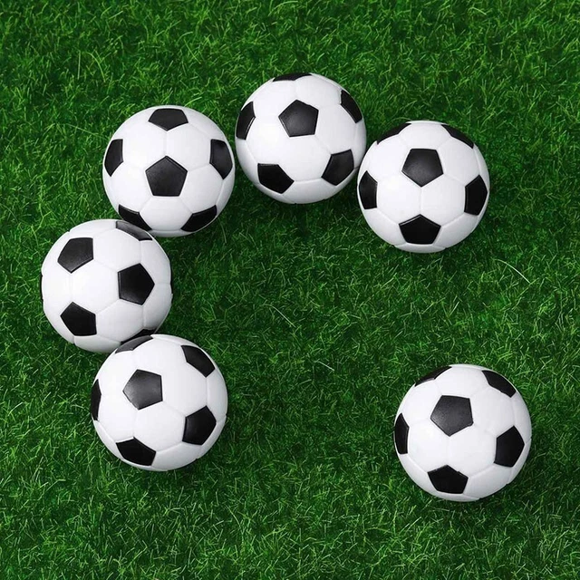 ULTNICE – Lot De 6 Balles De Baby-foot 32 Mm – Noir Et Blanc – Remplacement Pour Table De 135 Cm – Accessoire Décoratif