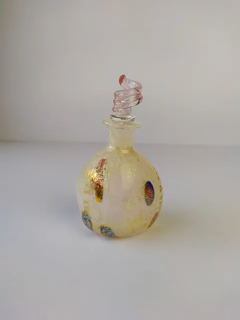 Murano Glass Miniature Scent Perfume Bottle with sticker