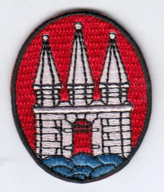 Power Touch Fastener Patch Hamburg Altona City Coat of Arms Sew-On