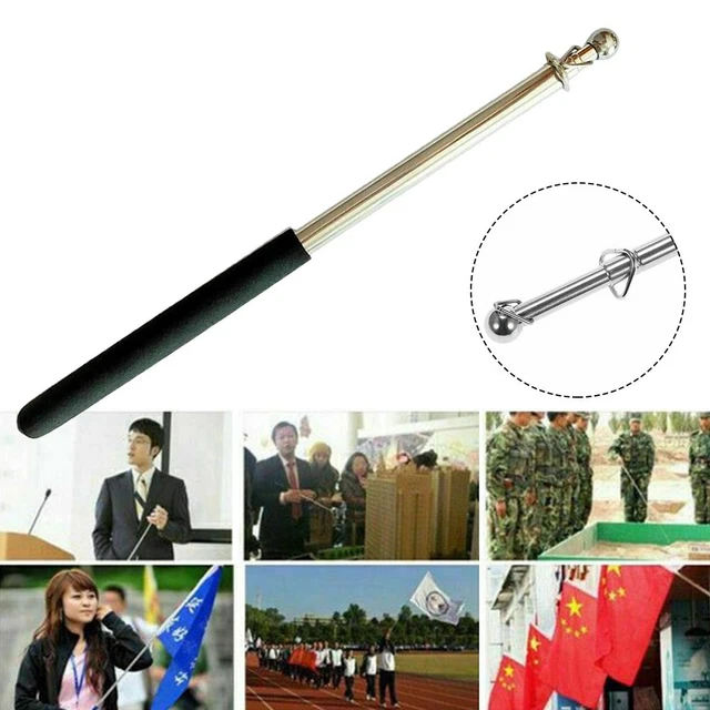 1.6M / Télescopique Drapeau Pôle Extensible Portable Manche à Air Pointer
