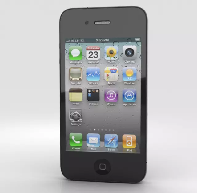 Apple iPhone 4s 16GB Smartphone - Black (Unlocked) Very Good Condition