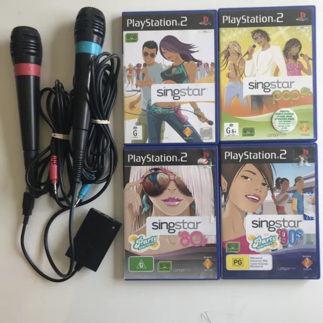 Playstation 4 / 5 Ps4 Ps5 Sing Star 2x Microphones + Singstar Ultimate  Party
