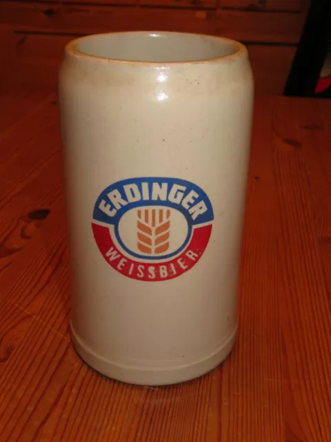 ERDINGER WEISSBIER BRÄU BRAUEREI ■ 1,0 Liter MASSKRUG ■ Ton/Steingut ■ K5/1