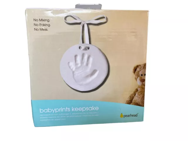 PEARHEAD BABYPRINTS KEEPSAKE- PRINT MAKING SET-NIB! NO mixing/baking/mess