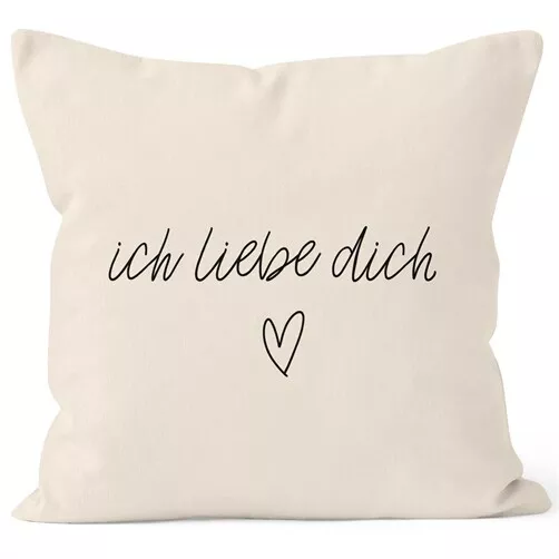 Kissenbezug Kissenhülle Ich liebe Dich Liebe Love Geschenk Deko-Kissen