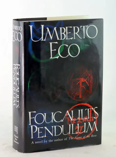 Umberto Eco Signed First Edition 1989 Foucault's Pendulum Hardcover w/Dustjacket
