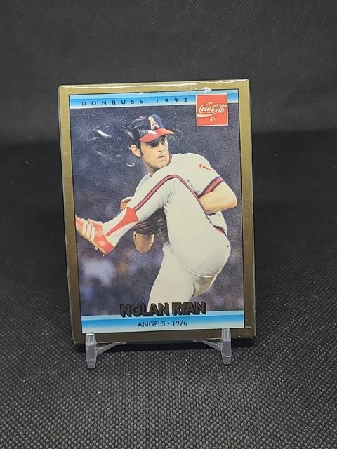 1992 Donruss Coca-Cola Coke NOLAN RYAN Angels 1976 #10 HOF - Sealed (2)