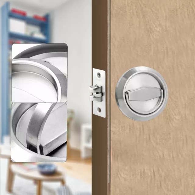 Door Locks 304 Stainless Steel Recessed Cup Handle Privacy Door Knob Locks Set
