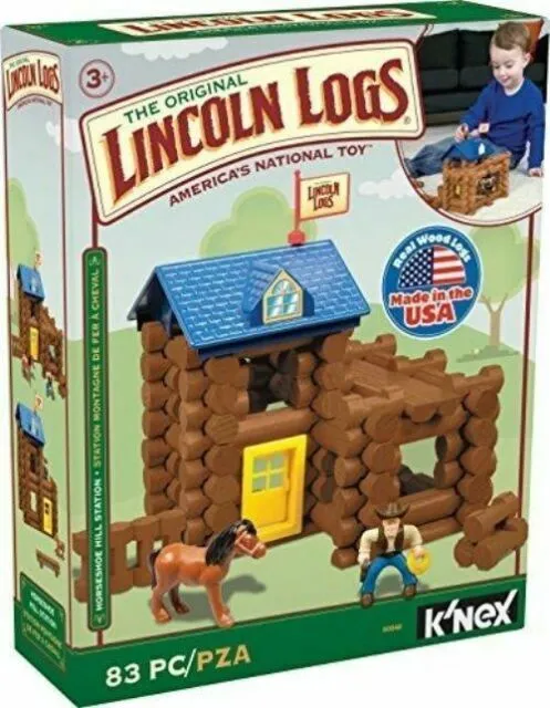 The Original Lincoln Logs Horseshoe Hill Station Building Set - NEW OPEN BOX