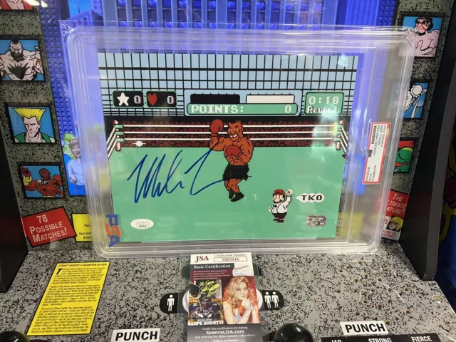 Mike Tyson Signed Autographed 8x10 PSA/DNA Encapsulated Nintendo Punch-Out!!