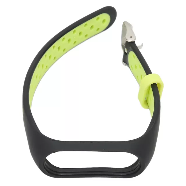 (Black Green) Smart Bracelet Band TPE Stylish Loop Bracelet Strap Anti Slip